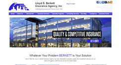 Desktop Screenshot of berkettinsurance.com